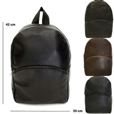Men genuine leather backpack - men's,