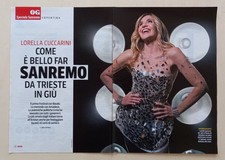 Italia Clipping Ritaglio 2024 LORELLA CUCCARINI come è bello far Sanremo 5PAGINE