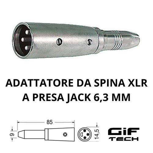 Connettore adattatore xlr - adattatore,