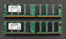 2GB MDT (2x1GB) DDR1 RAM PC3200 400MHz CL2.5 M924-400-16 Kit doppio canale