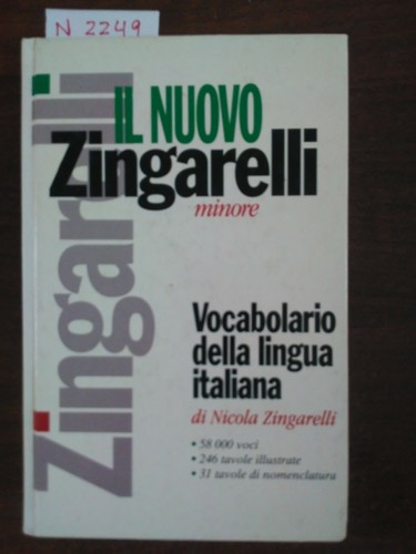 Nuovo zingarelli minore - nuovo,