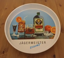 Vassoio vintage amaro Jagermeister Breweriana metal serving tray tablett bar pub
