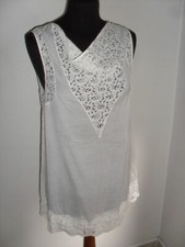 TOP BLUSA CHEMISIER TWIN SET JEANS  Tg  S IN MERLETTO E PIZZO