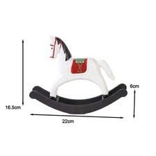 Statuina cavallo a dondolo in