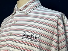 Ocean Club Paradise Island Golf Polo Uomo Grande Righe Bahamas AP01