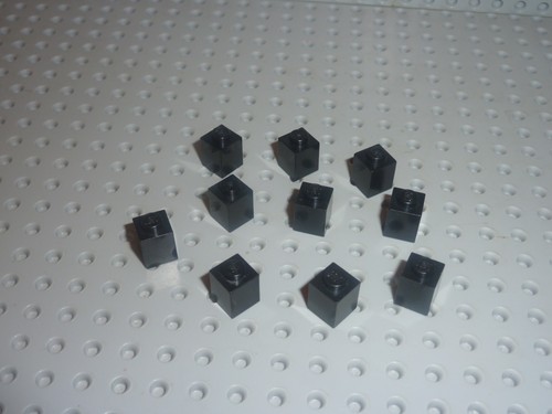 Lego black bricks 1x1 ref - black,