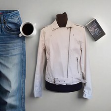 Terranova Giubbino donna similpelle ghiaccio manica lunga, giacca foderata tg XL