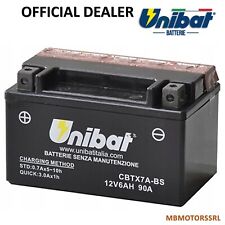 BATTERIA UNIBAT CBTX7ABS SYM Symphony ST 200 2021-2024 12V6AH YTX7ABS-BTX7ABS
