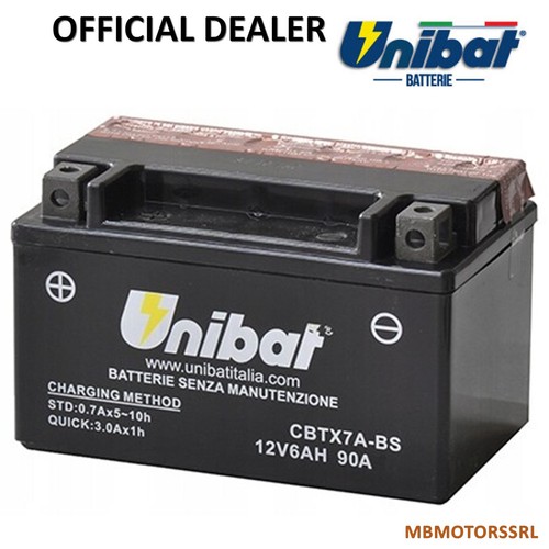 Batteria unibat cbtx7abs sym - batteria,