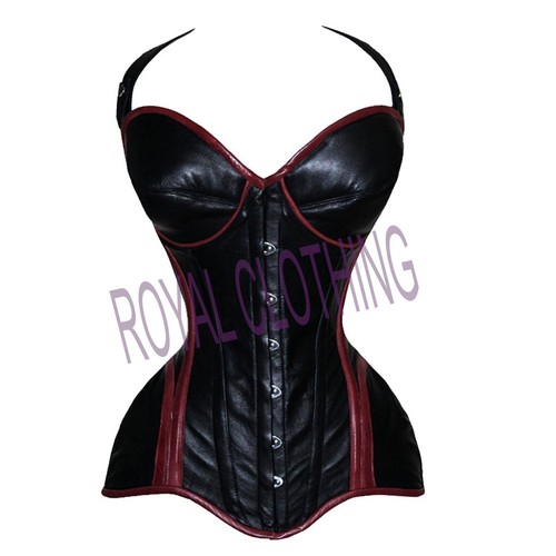 Corsetto stringato pelle - , nera