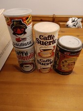 Scatola In Latta Caffè Splendid  PAULISTA SUERTE PASSALACQUA LOTTO DI 5