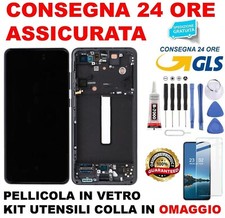 DISPLAY FRAME ORIGINALE SAMSUNG GALAXY S21 FE SM-G990B NERO VIOLA VERDE O BIANCO