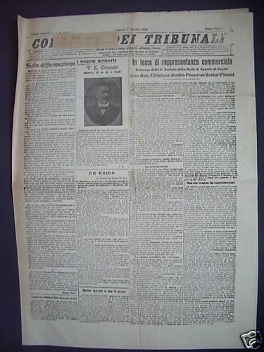 1909 giornale originale - 1909,