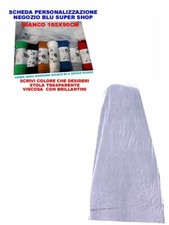 Stola Elegante 185x90 cm viscosa Nero Bordeaux Celeste Polvere Rosso Bianca etc