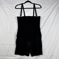 Body HoneyLove vita alta busto aperto metà coscia modellante corto 1x nero