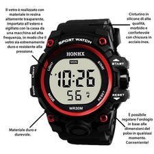 OROLOGIO UOMO DIGITALE LED
