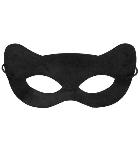 Domino gatto nero - nero, maschera