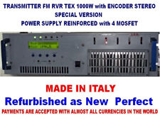 Trasmettitore FM Broadcast RVR 1000w - Banda Larga 88/108 MHZ con ENCODER STEREO