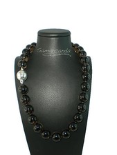 Collana Quarzo Fumè a sfere