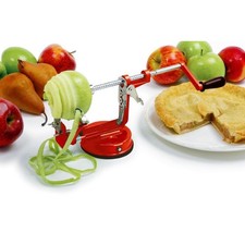 SBUCCIA MELA AFFETTA TAGLIA PELA PERE PULISCI PATATE FRUTTA LEVA TORSOLI ACCIAIO