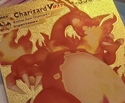 Carta pokémon oro - x,