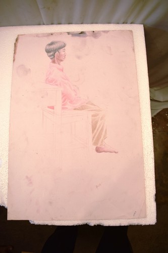 Vintage pittura schizzo - pittura, colore