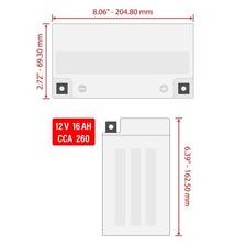 Yb16al-A2 AGM Battery for