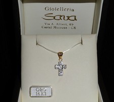 Ciondolo croce in oro giallo