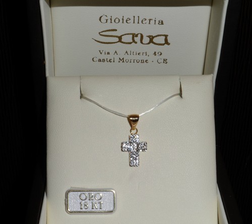 Ciondolo croce oro giallo - croce,