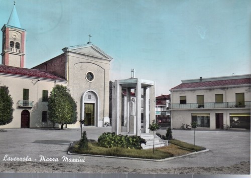 Cartolina lavezzola piazza - cartolina,