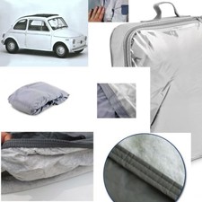 TELO COPRIAUTO TELATO FELPATO FIAT NUOVA 500 ANNO 1968 IMPERMEABILE ZIP GUIDA