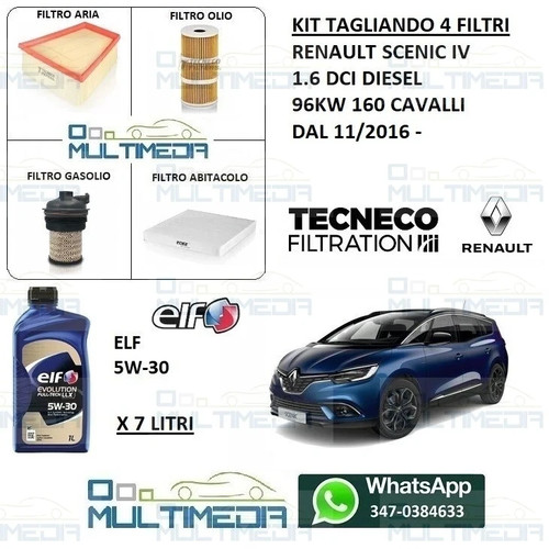 Kit tagliando filtri - tagliando,