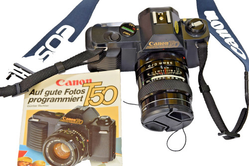 Fotocamera canon t50 obiettivo - fotocamera, t50-obiettivo