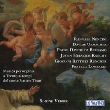 VEBBER: ORGAN MUSIC IN TRENTO IN THE TIMES OF COUNT MATTEO THUN - CD *BRAND NEW*