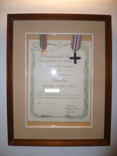 Onoreficenza Cavaliere dell'Ordine di Vittorio Veneto Medaglia Oro 18kt 750 WW1