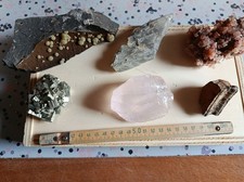 Lotto minerali calcite - lotto, 6