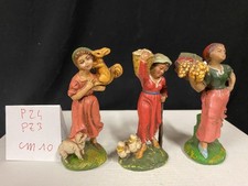 Statuina  presepe vintage in pasta 10 cm