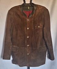 GIACCA VINTAGE ALMSACH COSTUMI OKTOBERFEST DIRNDL PELLE UOMO:US54/EU 64