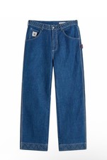 BODE PANTALONE DENIM RICAMATO KNOLLY BROOK TG 28 (bal)