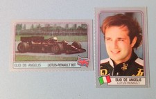 Grand Prix F1 1984 2 plastic card Panini - Elio De Angelis Lotus Renault 95T
