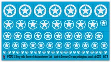 Decalcomanie Peddinghaus 1/72 2092 US Army stelle bianche con cerchio traforato