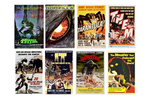 Poster cinema mostro modellino - poster,