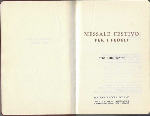 Messale festivo per fedeli - i,