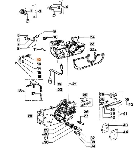 Interruttore motosega modelli