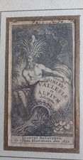 Antica Rara Incisione 1633