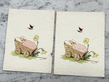 COPPIA BIGLIETTI AUGURALI