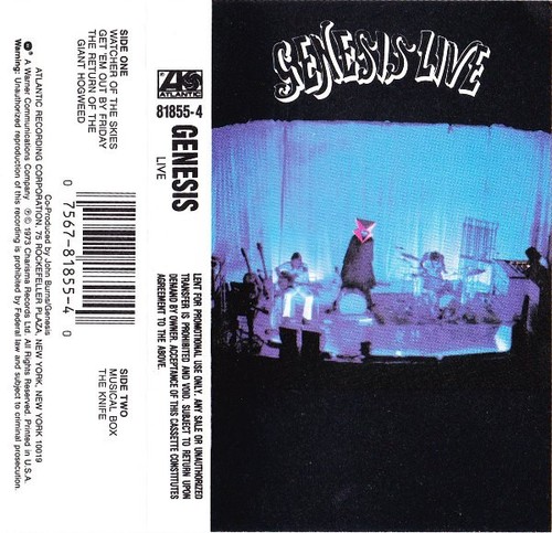 Genesis live cass - genesis, album
