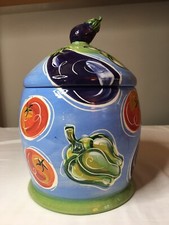 Bidone Mystic Mud Studio 1999 fatto a mano muovo, pomodoro, cappuccio pepe fiume O