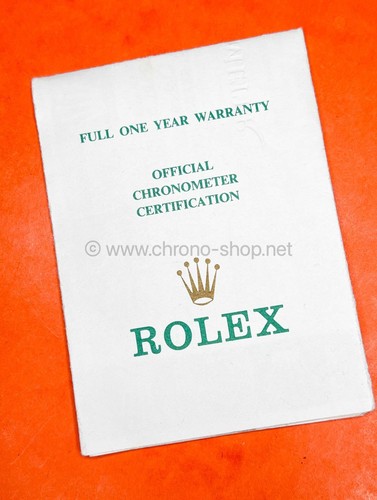 Garantie rolex 1991 1994 - garantie, 1991,1994
