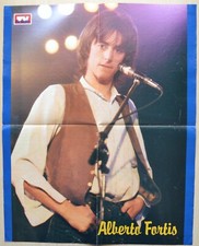 Poster Alberto Fortis vintage anni 80 1983 41x51 da collezione fragole infinite